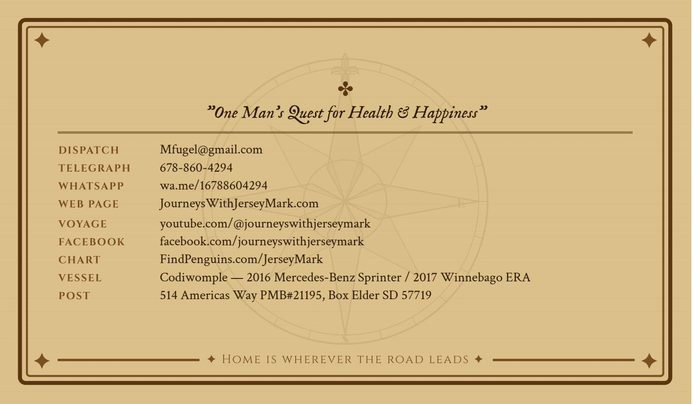 Business card back preview