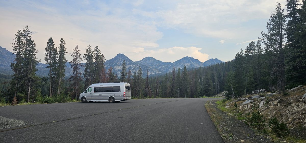 Codiwomple van exterior at a campsite